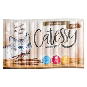 Catessy Voordeelpakket  Sticks 50 x 5 g - BBQ Zalm