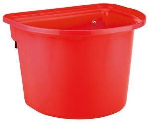 Kerbl Voerbak Met Ophanghaken Halfrond 12L Rood