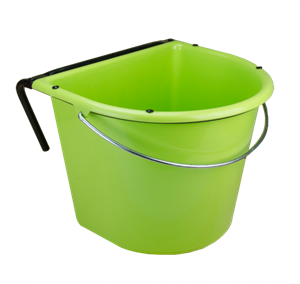 H.A.C. Voerbak 15 liter met hengsel en ophanghaken Lime