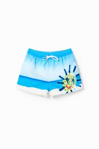 desigual Zwembroek met strand - BLUE