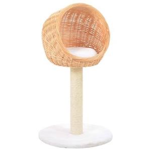 VidaXL Kattenkrabpaal met sisal krabpaal natuurlijk wilgenhout