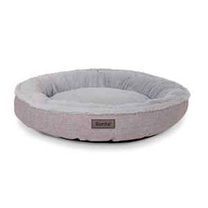 Lionto Rundes Hundebett grau M