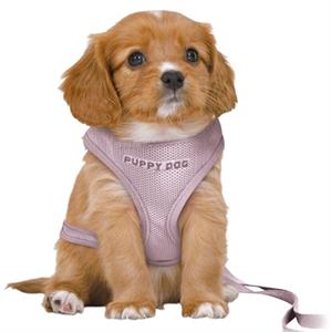 Trixie Junior Puppy Soft Harness with Lead M-L: 36-50cm/10mm 2m. light lilac