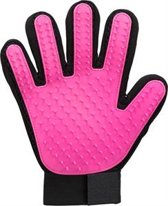 Trixie Coat Care Glove 16 × 24 cm pink/black
