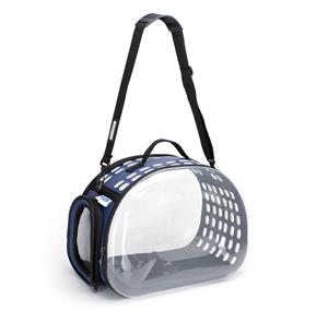 nobleza Katten draagtas - Tot 7 kg - 42x32x29 cm - Transparant - Blauw