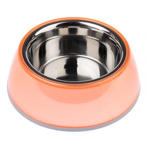 TIAKI Antislip Voerbak, transparant oranje - 400 ml, &Oslash; 16 cm