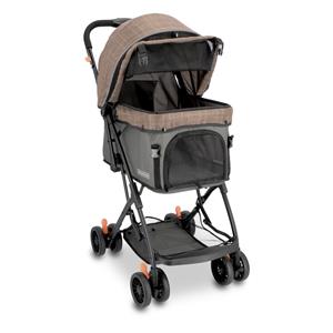 Hafenbande Huisdierbuggy Sailor L77xB45,5xH101cm lichtbruin/taupe Hond Kat