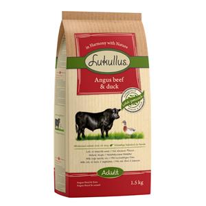 1.5kg Rund & Eend Lukullus Koudgeperst Droog Hondenvoer