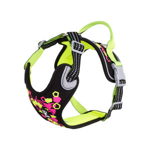 Hurtta Weekend Warrior Neon Harness licorice 100-120cm