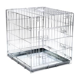 Zooplus Exclusive S: L 63 x B 55 x H 61 cm - Hondenbench Draadkooi Double Door