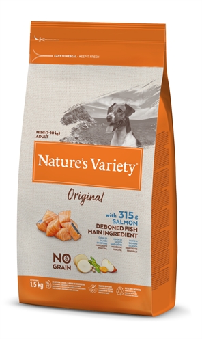Natures Variety Original Adult Mini Salmon No Grain 1,5KG