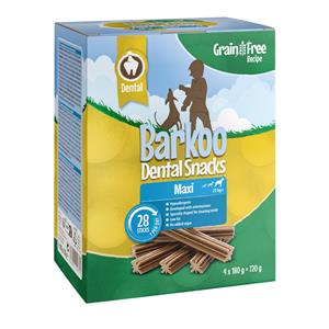 Barkoo Voordeelpakket  Dental Snacks Graanvrij - 28/56 stuks - 28 Stuks voor grote honden (720 g)