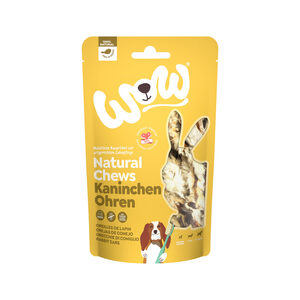 WOW! Natural Chews - Konijnenoren - 120 g