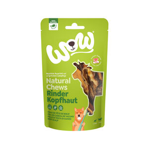 WOW! Natural Chews - Rundvlees hoofdhuid - 350 g