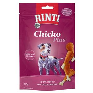 3x225g Extra Chicko Plus Kippendijen met Calcium RINTI Hondensnacks