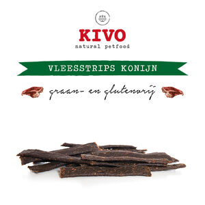 Kivo Vleesstrips Konijn - 125 g