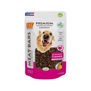 Biofood BFPetfood Meat Bars - Kalkoen - 3 x 100 gram