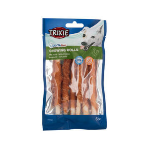 Trixie Denta Fun Chicken Chewing Rolls - 17 cm - 3 x 140 g