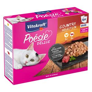 6x85g Country Selectie Poésie DéliSauce Vitakraft Kattenvoer