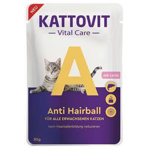 12x85g Kattovit Vital Care Anti Hairball met Zalm nat kattenvoer
