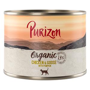 Purizon Organic 6 x 200 g - Kip en gans met pompoen