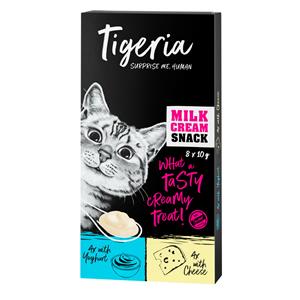 Tigeria Milk Cream Mix 8 x 10 g - Milk Cream met Yoghurt & Kaas