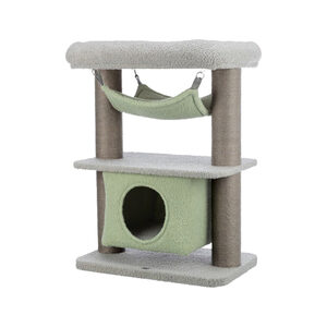 Trixie kitten krabpaal lunito grijs / mintgroen