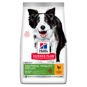 Hill's Mature Adult Senior Vitality Medium met kip hondenvoer 2 x 2,5 kg