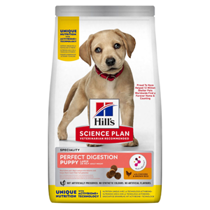 Hills Science Plan Hill's Science Plan Perfect Digestion Large Puppyvoer met Kip en bruine Rijst Zak 14,5kg