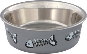Trixie RVS Voer/Waterbak met vissengraat