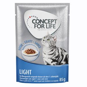 12x85g Adult Light in Saus Concept for Life Kattenvoer nat