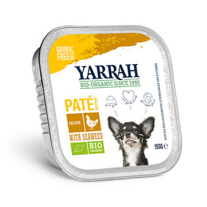 12x Yarrah Bio Hondenvoer Paté Kip 150 gr
