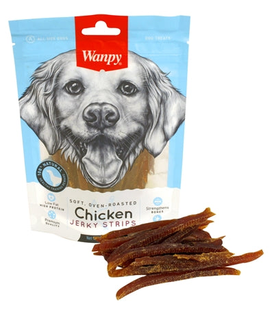 WANPY soft oven-roasted chicken jerky strips (100 GR)