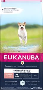 Eukanuba Graanvrij Senior Small/Medium - Hondenvoer - Vis - 12 kg