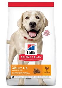 Hills Hill's Science Plan Adult Light Large breed - Hondenvoer - Kip - 12 kg