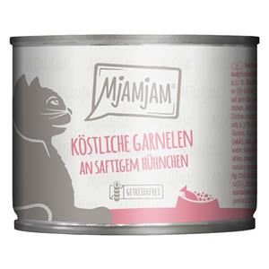 6x200g MjAMjAM heerlijke garnalen op sappige kip kattenvoer nat