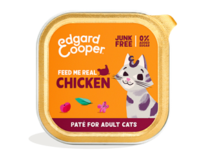 16x Edgard&Cooper Kattenvoer Adult Pate Kip 85 gr