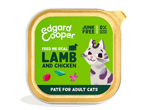 16x Edgard&Cooper Kattenvoer Pate Lam - Kip 85 gr