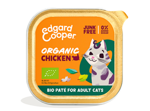 Edgard&Cooper Edgard & Cooper graanvrij bio kip paté nat kattenvoer 16x 85gr
