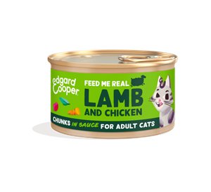 18x Edgard&Cooper Kattenvoer Chunks Lam - Kip 85 gr