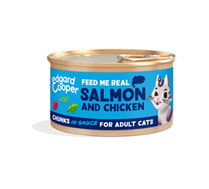 18x Edgard&Cooper Kattenvoer Chunks Zalm - Kip 85 gr
