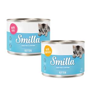 6x200g Kitten Gemengd Pakket Smilla Kattenvoer Nat