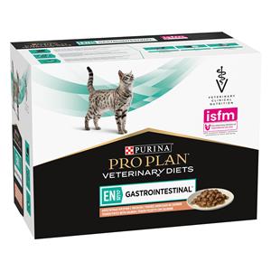 Purina Pro Plan Veterinary Diets 10x85g EN ST/OX Gastrointestinal Zalm Purina Veterinary Diets Kattenvoer Nat