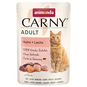 Animonda Carny 12x85g  Pouch Kip & Zalm nat kattenvoer