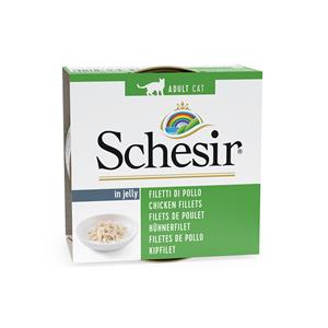 Schesir Natural Voordeelpakket Kattenvoer 24 x 85 g - Kipfilet