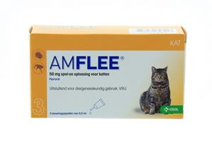 TAD Pharma GmbH Geschäftsbereich Veterinärmedizin AMFLEE 50 mg Spot-on Lösung zum Auftropfen für Katzen