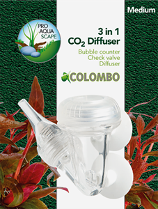 Colombo Co2 3-1 Diffusor Medium - Bellenteller & Terugslagklep voor Middelgrote Aquaria