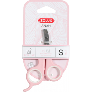 Zolux anah nagelschaar roze / wit