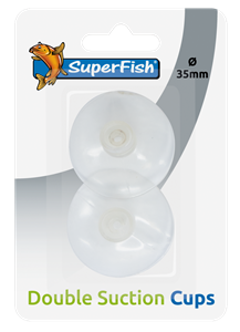 SuperFish Dubbele Zuignap - Aquarium Toebehoren - 35 mm 2 stuks