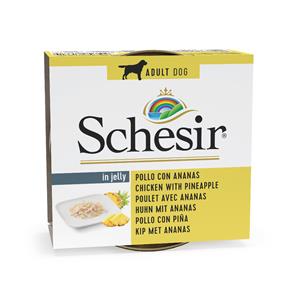 6x150g Kip met Ananas Schesir Hondenvoer nat